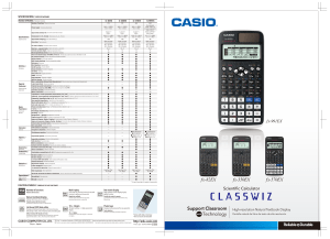 Classwiz EX Catalog