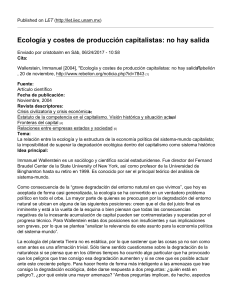 LET - Ecología y costes de producción capitalistas 