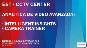 BOSCH Intelligent Insights y Camera Trainer - EET-CCTVCENTER 26.02.2021