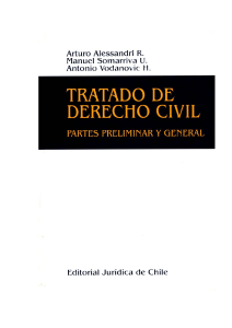 Somarriva M. Alessandri A. - Tratado de Derecho Civil Partes preliminar y general