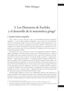 Los Elementos de Euclides y el desarroll