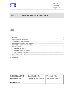 PE 701 Aplicación de Soldadura (V3)