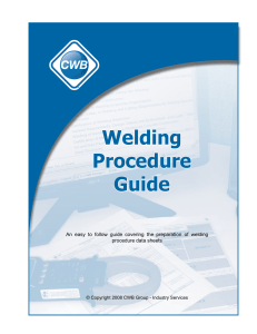 CWB Welding Procedure Guide