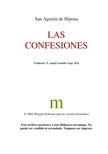 san agustin - las confesiones