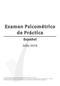 psychometric july 2013 spanish