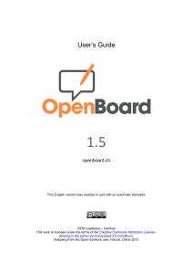 Tutoriel OpenBoard 1.5EN