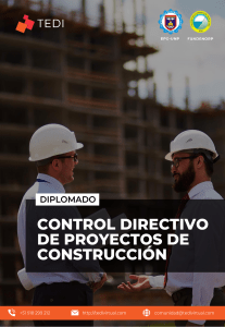 DIPLOMADO BROCHURE gestión de proyectos de construccion