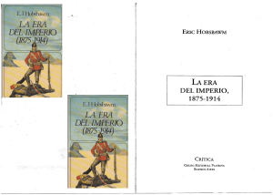IV.4- Hobsbawm, Eric IMPERIALISMO HISTORIA