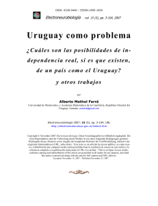 Alberto Methol Ferre-Uruguay como Problema