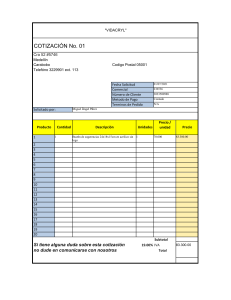 Formato Cotización Word