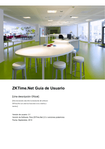 ZKTimeNet Manual de Usuario