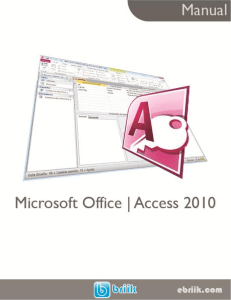 Manual de Microsoft Access
