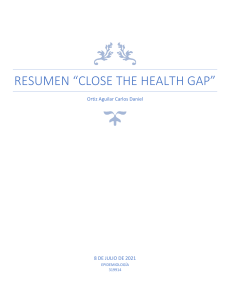Resumen Close the Health Gap