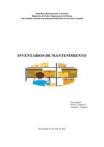 Inventarios de Mantenimiento