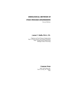 Rheological methods in food process engineering Steffe, J. F. (1992). 