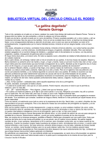 La Gallina Degollada - Horacio Quiroga