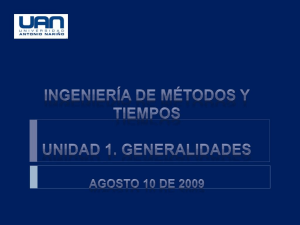 Generalidades de la ingenieria de Métodos