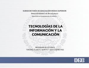 Tecnologías de la Información y la Comunicación (1)