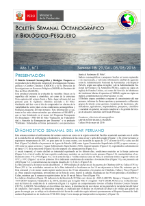 BOLETÍN OCEANOGRÁFICO Y BIOLÓGICO