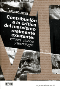 Contribucion a la critica del marxismo realmente existente