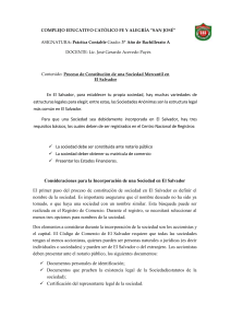 Proceso  de Constitucion de una sociedad mercantil en El Salvador 2p