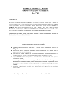 Informe Suelo ARCILLA HUMEDA COMPARTIR DS10