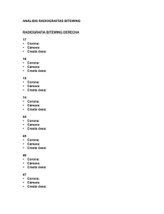 ANÁLISIS RADIOGRAFÍAS BITEWING