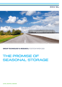 DNV GL Energy Paper - The Promise of Seasonal Storage