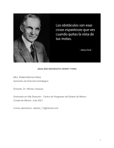 Reporte Henry Ford