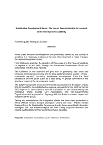 Sustainable Development Goals The role of decentralization in classical and comtemporary capability