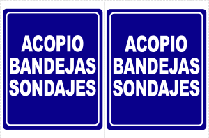 ACOPIO BANDEJAS SONDAJES