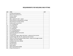 Requirements for Fitting and welding