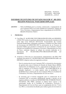 IEEM-CREACION DE COMISARIA PNP EN EL DISTRITO DE VICCO AGO2015