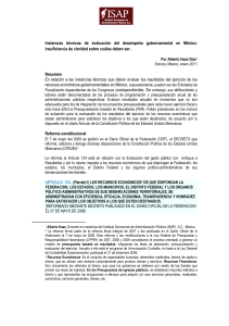Instancias Tecnicas de Evaluacion gubernamental en Mexico Alberto Haaz D