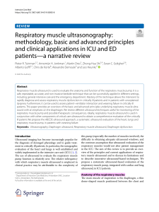 31938825 Respiratory muscle ultrasonography methodology, basic and advanced principles and clinical applications in ICU and ED patients-a narrative review