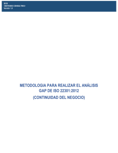 Metodología-Analisis-GAP-brecha-ISO-22301-2012