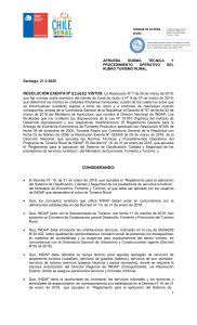 4 23692 -REX-APRUEBA NORMA TECNICA Y PROCEDIMIENTO OPERATIVO DEL TURISMO R...