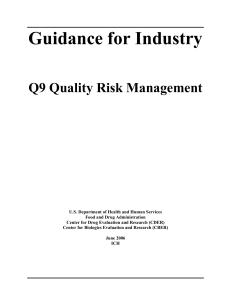 Q9 Quality Risk Management ICH