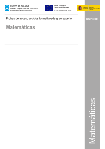 Matematicas A Examen Prueba Acceso Grado Superior Galicia 2018