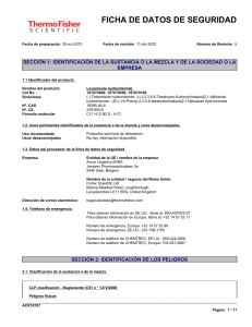 Ficha de Datos de Seguridad: Clorhidrato de Levamisol