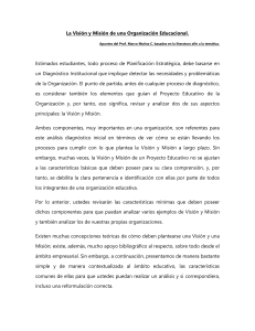 PARA TAREA 2. Documento Muñoz. La Visión y Misión de una Organización Educacional 2021