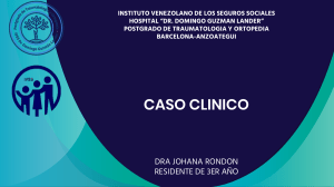 CASO CLINICO OSTEOMIELITIS