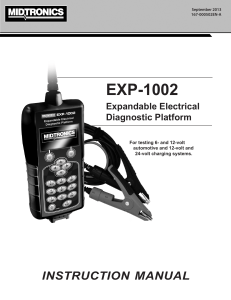 Midtronics | EXP-1002 | Instruction manual