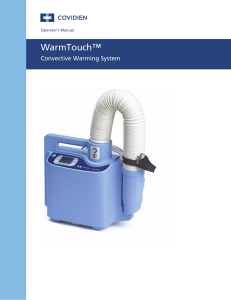 Manual calentador covidien WT6000