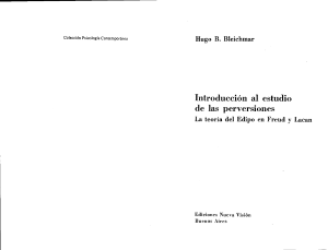 Bleichmar, Hugo. Int. al Estudio de las perversiones