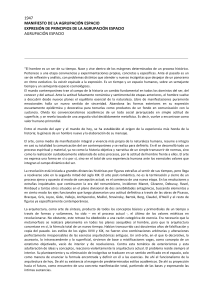 1947 - Manifiesto de la Agrupación Espacio Expresión De Principios de la Agrupación Espacio