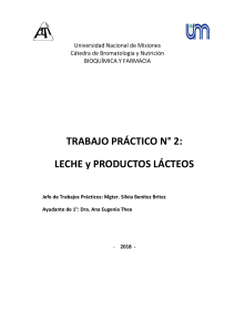 TP 2 LECHE y PRODUCTOS LÁCTEOS