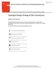 210808 Typological Design Strategy of FOA s Architecture