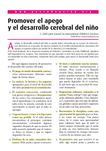 APEGO Y DESARROLLO NEUROLOGICO