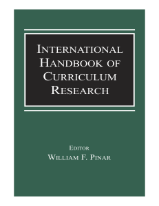 international handbook of curriculum research